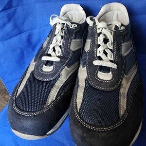 SAS Men's Sneakers - White and Blue And Used Without Innersole